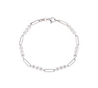PVUVTNAHW Bracelet Rond en moissanite de 3 mm for Femme, chaîne réglable en Argent Sterling 925, Bijoux(Silver Color_18cm)