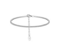 PVUVTNAHW Bracelet Tennis en Argent Sterling 925 avec zircone sertie de 1,5 mm for Femme(SB190-P-W)