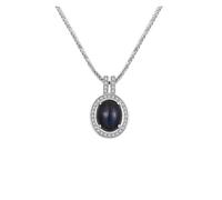 PVUVTNAHW Collier élégant avec pendentif en labradorite bleue naturelle, en argent sterling 925, bijou tendance for femme