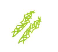 PVUVTNAHW Écusson brodé en dentelle 23,5 x 6,5 cm à coudre, idéal for vêtements de danse, cosplay et autres créations DIY.(Green)