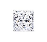 PVUVTNAHW Moissanite VVS1 couleur D, diamant de laboratoire taille princesse, for la fabrication de bagues, colliers et boucles d'oreilles(7.5x7.5mm-2.5ct)