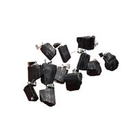 PVUVTNAHW Pendentifs Chakra en pierre Tourmaline noire naturelle, 30 pièces, guérison Reiki, énergie brute irrégulière