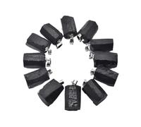 PVUVTNAHW Pendentifs en pierre Tourmaline noire naturelle, forme irrégulière, for la fabrication de colliers et de bijoux, 12 pièces