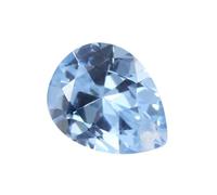 PVUVTNAHW Perles bleues à un trou AAAAA en forme de poire, 4 x 6 à 10 x 14 mm, spinelle synthétique brillant 108#, for la création de bijoux(6x8mm 100pcs)