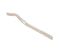 PVUVTNAHW Perles d'eau douce naturelles de 3 à 4 mm, perles de riz exquises en vrac for accessoires de bijoux DIY(White,5-6mm)