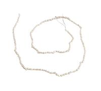 PVUVTNAHW Perles d'eau douce naturelles en forme de riz blanc for la fabrication de bijoux DIY