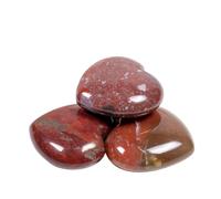 PVUVTNAHW Perles en forme de cœur en pierre naturelle, 30mm, 12 pièces, breloques de guérison en cristal de Quartz for la fabrication de bijoux à bricoler soi-même, collier et Bracelet(Indian agate)