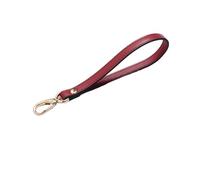 PVUVTNAHW Sangle de sac à poignet en cuir for femmes, 20cm, 1.2cm, poignée de mode, ceinture, pochette de remplacement, noir(138num25 21.5cm)