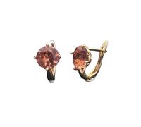 PVUVTNAHW Simplement Zultanite boucle d'oreille 925 argent Sterling pierre changement de couleur plaqué or Rose bijoux for femmes fête de mariage
