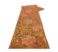 PVUVTNAHW Tissu en dentelle à paillettes, tulle nigérian français, 2,5/5 yards, for coudre des robes de soirée de mariage(J06-5 Yards)