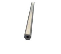 PVUVTNAHW Tube en alliage d'aluminium 6063 T5, hexagone extérieur, cercle intérieur, manchon télescopique, tige creuse hexagonale en aluminium, côté opposé 5, 6, 7, 8 mm(5x2.2mm)