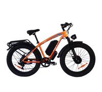 PVY MAX26 Vélo Électrique - Moteur 250W*2 Batterie 48V30AH Freins Hydrauliques Roues 26 - Orange