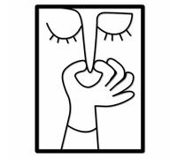 PVYGDXYI Art Mural Minimaliste en Métal Drôle, Décoration Murale de Ligne Noire et Noire, Décoration Suspendue Humoristique pour Toilettes de Toilette de Salle de Bain B