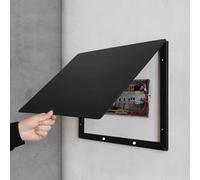 PVYGDXYI Coffret de Distribution blindé, Couvercle décoratif Moderne pour disjoncteur, Cache-disjoncteur Mural, Design Pictural pour Salon, Maison ou Bureau (Noir, 50 x 40 cm)