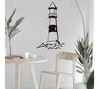 PVYGDXYI Décor Mural en Métal Phare, Décoration d'art Mural en Métal, Décoration de Sculpture Murale pour Le Salon, Chambre ou Salle de Bain, Décoration Murale de Style Moderne