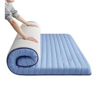 PVYGDXYI Matelas futon Japonais Extra épais Pliable, Tapis de Sol, Tatami de Camping, Tapis de Couchage Traditionnel (Bleu, Petit lit Double)