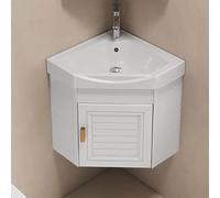 PVYGDXYI Meuble-lavabo d'angle avec lavabo, lavabo Mural, robinetterie Eau Chaude et Eau Froide, Grand Espace de Rangement pour Petite Cuisine, Patio (43 cm/16,92 po, Profondeur)
