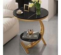 PVYGDXYI Mini table de chevet ronde moderne minimaliste pour chambre à coucher avec comptoir en ardoise, moderne et minimaliste pour chambre à coucher, salon, canapé, table d'appoint/balcon petite