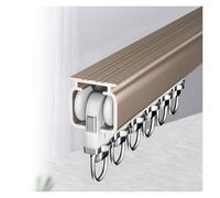 PVYGDXYI Rail à Rideaux en Aluminium pour Plafond avec Embouts en Alliage 90 cm/2,9 pi - Tringle idéale pour Salon, Chambre et Porte-fenêtre (Champagne)