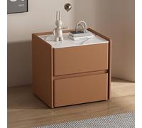 PVYGDXYI Table de chevet moderne minimaliste en bois massif avec comptoir en ardoise, commode de chambre à coucher, armoire de rangement à tiroirs, table de chevet en bois, blanc