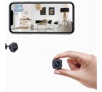 PVZLEXN Camera Espion Mini sans Fil WiFi 1080P Caméra Espion Invisible Micro Petite Extérieur Discrete a Distance Maison de Interieur Extérieur Surveillance Spy Cam Grande Enregistrement Black