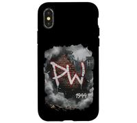 PW 1944 Warsaw Uprising Graffiti Brique Mur Résistance Art Coque pour iPhone X/XS