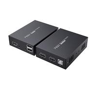 PW-HT225HK-B Rallonge USB HDMI KVM - Transmission sur Cat5e/6/7 simple - HD, 1080p - Fonction Loop Out 3D EDID - 50 m