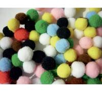 sachet de 100 pompons assortis Multicolore G