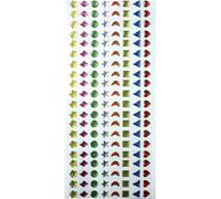 Pw International 500401-ASS Sachet de 320 Strass Autocollantes Pierre Assortis