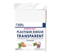 PW International - Plastique dingue transparent, sachet de 30 feuilles de 260 x 200 mm, 3 ans et plus