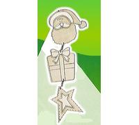 PW International Suspension Père Noël en Bois - A décorer