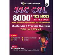 PW Selection Mantra For SSC CGL Tier 1 & 2 Exams 8000+ TCS MCQs Till Feb 2025 l Chapterwise & Typewise Questions | Reasoning, General Awareness, Maths, English with 5 Online CBT Tests [Paperback] PW
