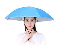 PW TOOLS Chapeau Parapluie, Chapeau Parapluie Arc-en-, Chapeau Parapluie De Pêche, Chapeau Parapluie Tête, Chapeau Parapluie Réglable avec Bande Élastique, pour Plage Pêche Camping