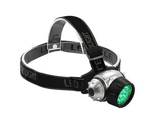 PW TOOLS Lampe Frontale Verte, Lampe Frontale Verte à Faible consommation d'énergie pour la Chasse légère, 19LED lumière Verte Phare Croissance des Remplissage pour Camping Course randonnée