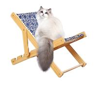 PW TOOLS Lit en sisal pour chien/chat, hamac surélevé en toile pour chat, tapis de chaise en sisal [charge 10 kg] réglable pour chat, perchoir pour lapin, chat, chiot et petit chien