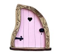 PW TOOLS Porte Lutin d'Édition en Bois, Fée Jardin, Porte Miniature, Accessoire pour Le Jardin, Décoration Féerique, Arbres, Cour