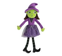 PW TOOLS Sorcière, Sorcière d'halloween, Jouets Sorcière Violette 40 cm, d'halloween, Jolie Petite Sorcière en Peluche pour Décoration Fête D'Halloweene