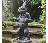 PW TOOLS Statue Jardin Alice au Pays des Merveilles, Chenille, Résine, Sculpture, Ornement Extérieur Intérieur, Cadeaux, Art Déco