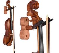 PW TOOLS Suspension Mural pour Violon, Crochets Guitare pour Mur, Support Support Violon en Bois d'acajou, pour Violoncelle Alto ukulélé Accessoires d'instruments à Cordes Violon