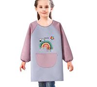 PW TOOLS Tablier Peinture Enfant, Blouse Peinture Enfant Imperméable Peinture Enfant, Tablier Manches Longues Enfant, Blouses d'art pour Hauteur 123~150 cm
