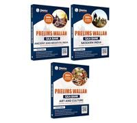 PW UPSC Prelims Wallah Q & A Bank Ancient and Medieval India, Modern India, Art and Culture Combo Set of 3 Books For Civil Services Prelims Exam 2025 [Paperback] PW (PW)