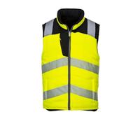 Portwest Bodywarmer PW374 PW3 réversible haute visibilité Jaune/Noir L