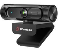 PW315 Webcam, Cache pour Webcam, Chat vidéo et Enregistrement 1080p / 60fps, Plug and Play, Microphones, Stream, Mise au Point Fixe - Black