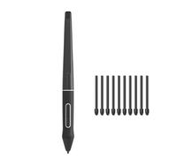 PW517 Stylet sans batterie compatible avec moniteur Kamvas 13/22/22 Plus/Kamvas Pro 24, Digital Pen PW517, 2 touches express, avec 10 pointes de rechange, noir
