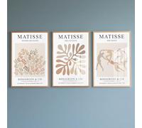 PWAAHDC Lot de 3 Tableaux Décoration Murale Salon et Chambre - Affiches Matisse, Posters et Arts Décoratifs, Toile Décoration Murale Bohème 30x40 cm
