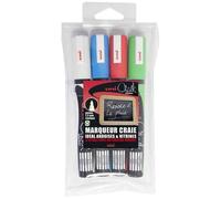 [PWE5M/4 ASSF15] Uni-Ball Etui de 4 marqueurs craie Pte conique moyenne CHALK...
