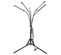 Pwefhsdjvh Lampe de croissance des plantes à cinq têtes avec support de fixation solide et éclairage complet