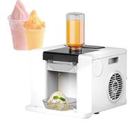 PweKzxt Machine à Granita éLectrique, Machine à Smoothies Et Glaces, 80 Kg/Jour, Machine à GlaçOns Flocons à Refroidissement Rapide, Machine à GlaçOns Flocons Automatique, pour Restaurant White