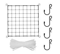 PWGHWG Filet de Soutien pour Plantes 120x120cm Filet de Culture Livré avec 100 Serre-Câbles Filet de Tente de Culture pour Fleurs Plantes Légumes et Fruits Convient aux Balcons Jardins et Cours