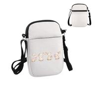 PWHAOO Sac à bandoulière pour amoureux des lapins - Cadeau de Pâques, Motif lapin floral S